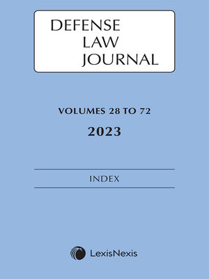 cover image of Defense Law Journal